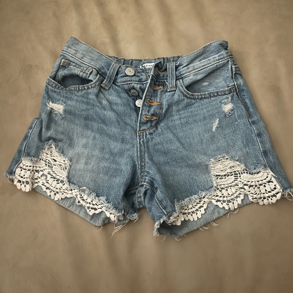 Old Navy jean shorts, girls size 10